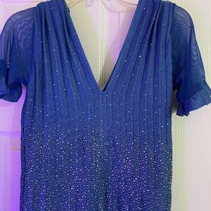 St. john royal blue evening gown